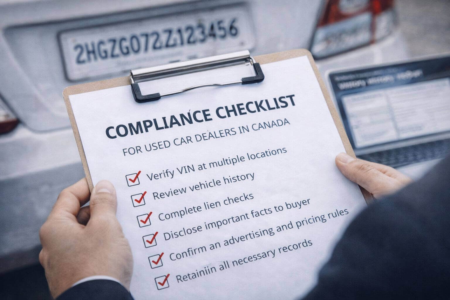Compliance Checklist for Used Car Dealers in Canada