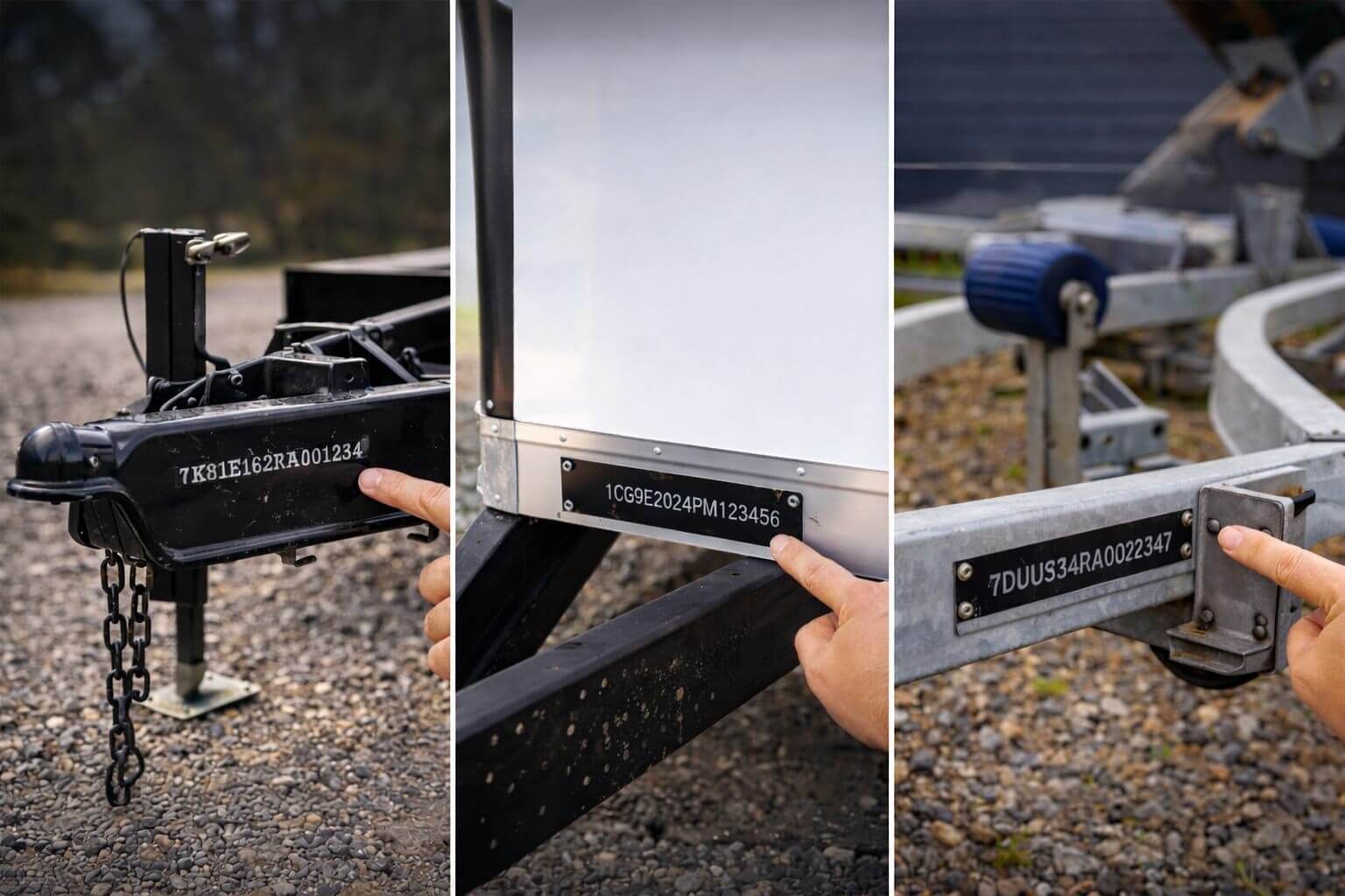 Where to Find a VIN on Utility, Cargo, and Boat Trailers