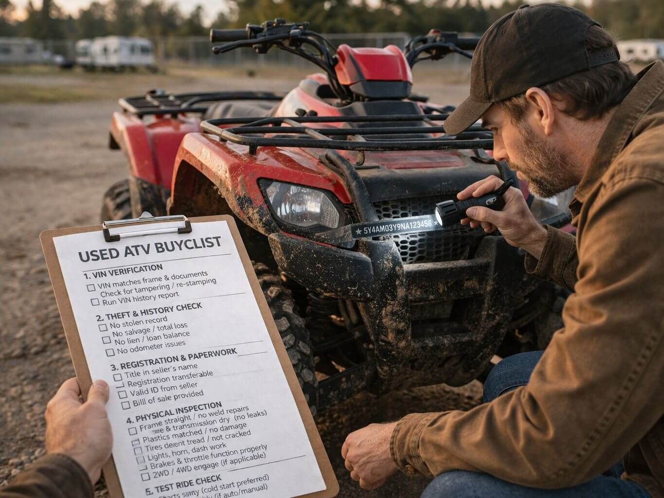 Used ATV Buying Checklist: VIN, Theft, and Registration
